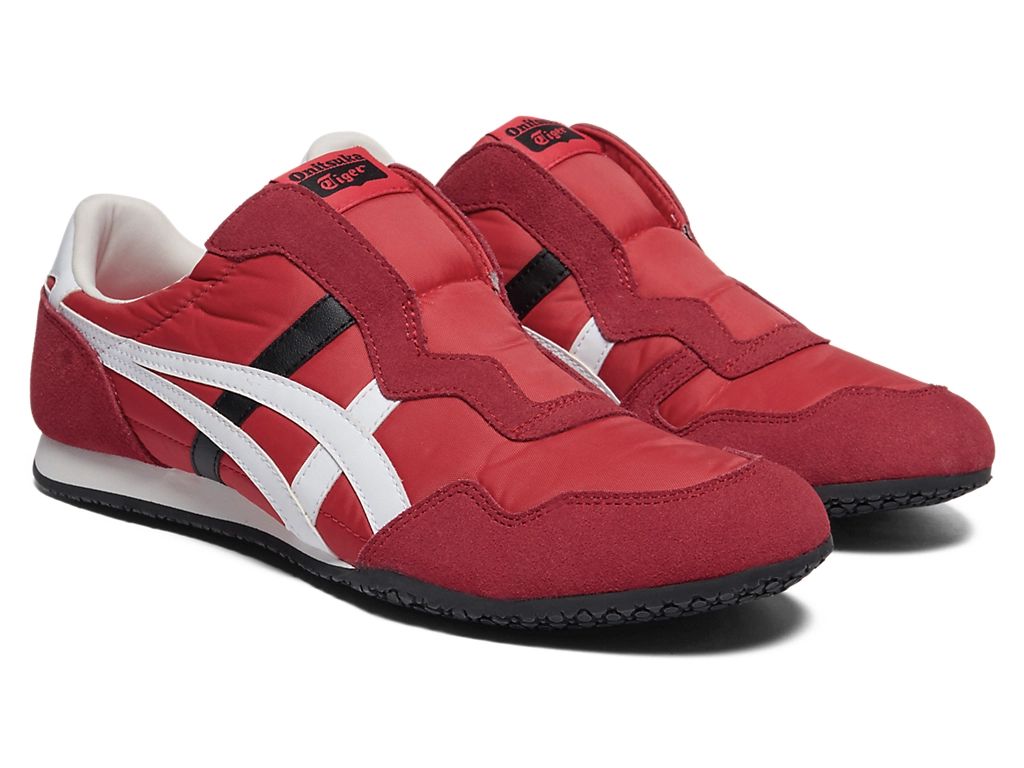 Onitsuka Tiger Serrano Slip-On Unisex Sneakers – Red / White / Black  running shoes women asics mens shoes
