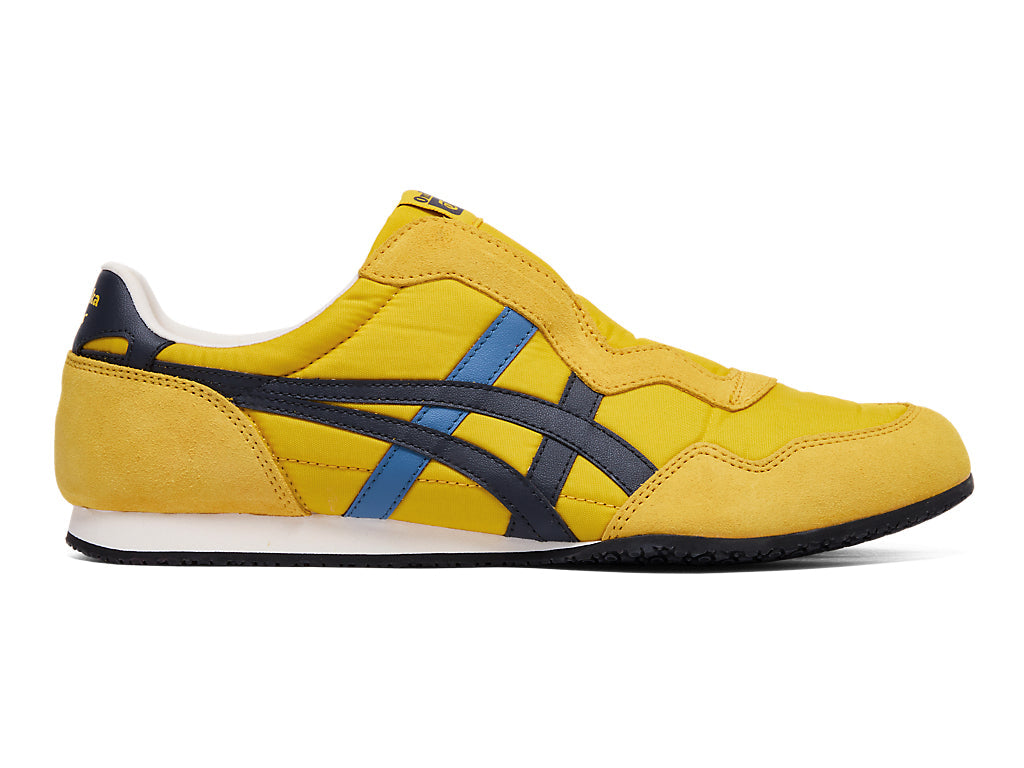 Onitsuka Tiger Serrano Slip-On Unisex Sneakers – Yellow / Navy  running shoes women asics mens shoes