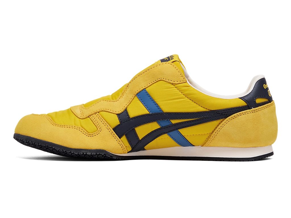 Onitsuka Tiger Serrano Slip-On Unisex Sneakers – Yellow / Navy  running shoes women asics mens shoes