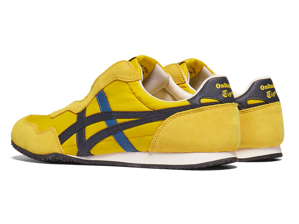 Onitsuka Tiger Serrano Slip-On Unisex Sneakers – Yellow / Navy  running shoes women asics mens shoes