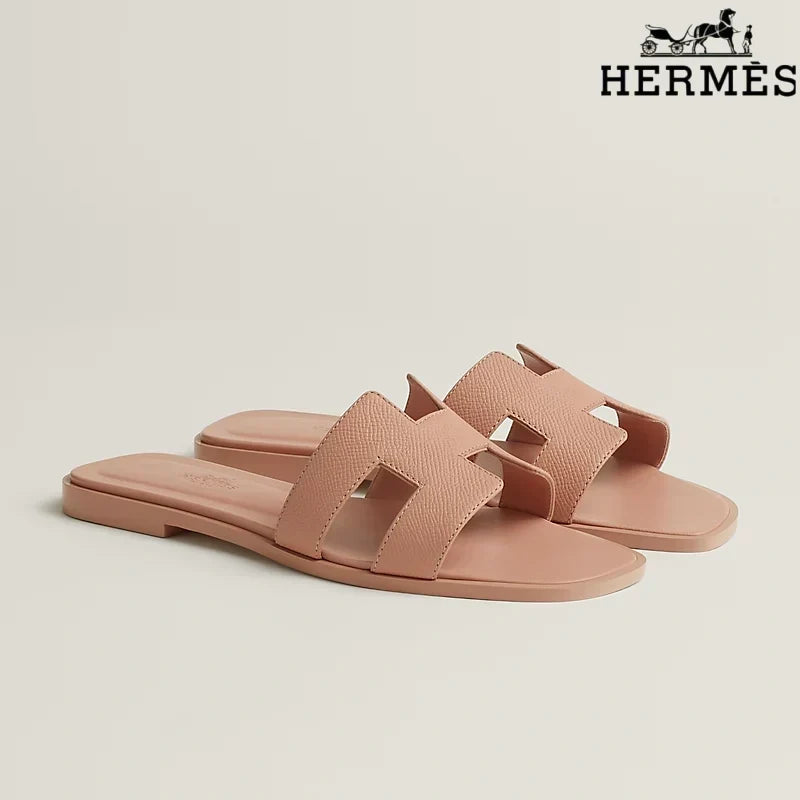 Hermès Oran Nude Flat Sandal