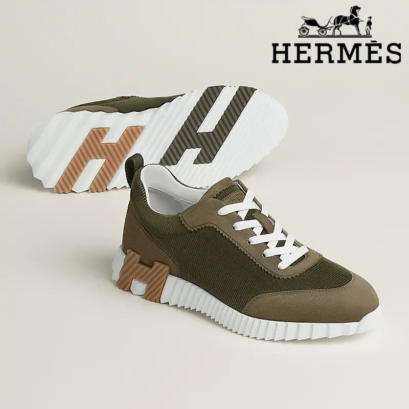 Hermès Bouncing Olive Green Sneaker