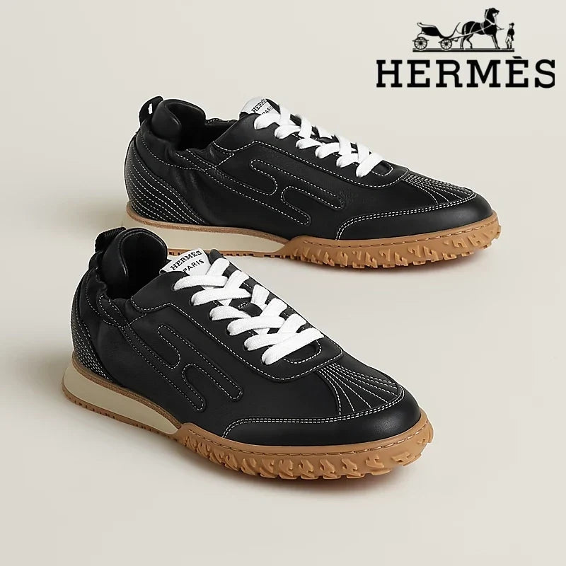 Hermès womens shoes men sneaker Trail Black Sneaker