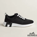 Hermès Black Mesh Suede Platform Sneakers