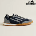 Hermès Navy Grey Bouncing Sneakers