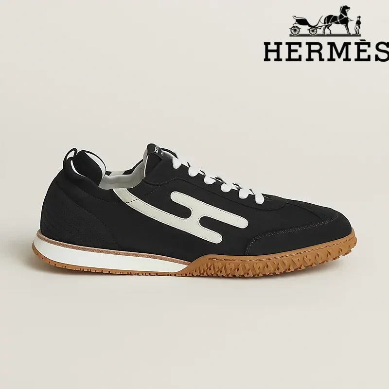 Hermès Jet Sneaker in Black and White