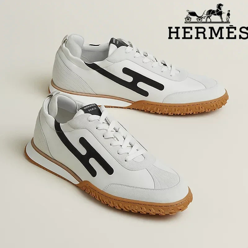 Hermès Jet Sneaker in White and Black