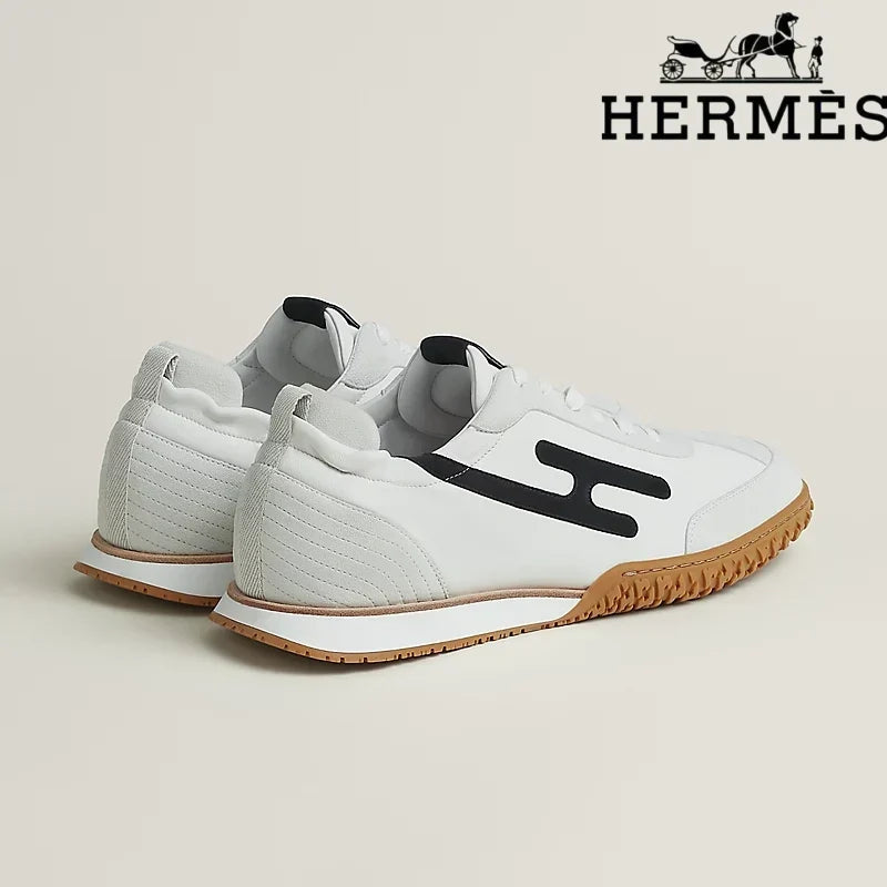 Hermès Jet Sneaker in White and Black