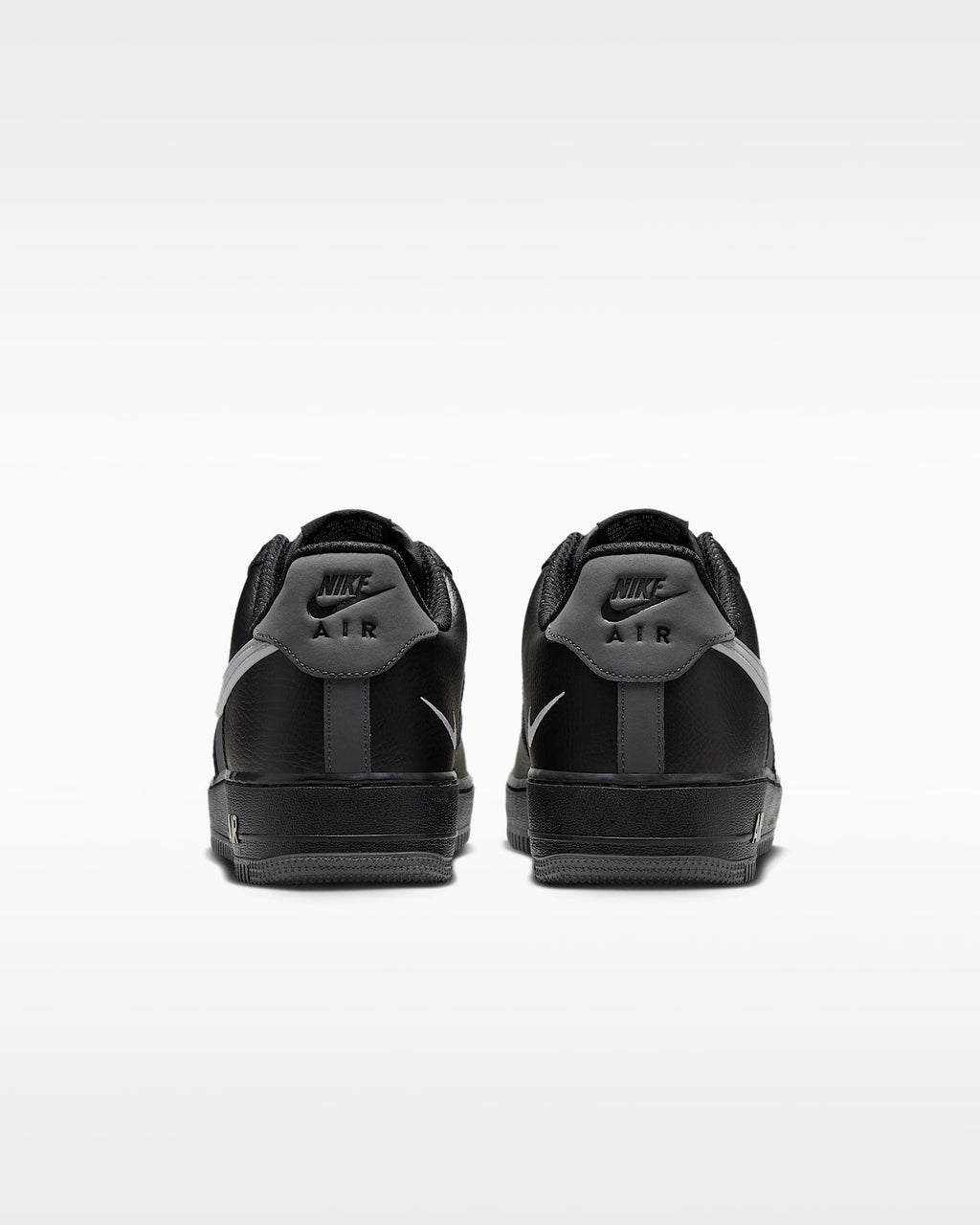 Nike Air Force 1 '07 Black Grey Color Block Sneakers mens low top shoes