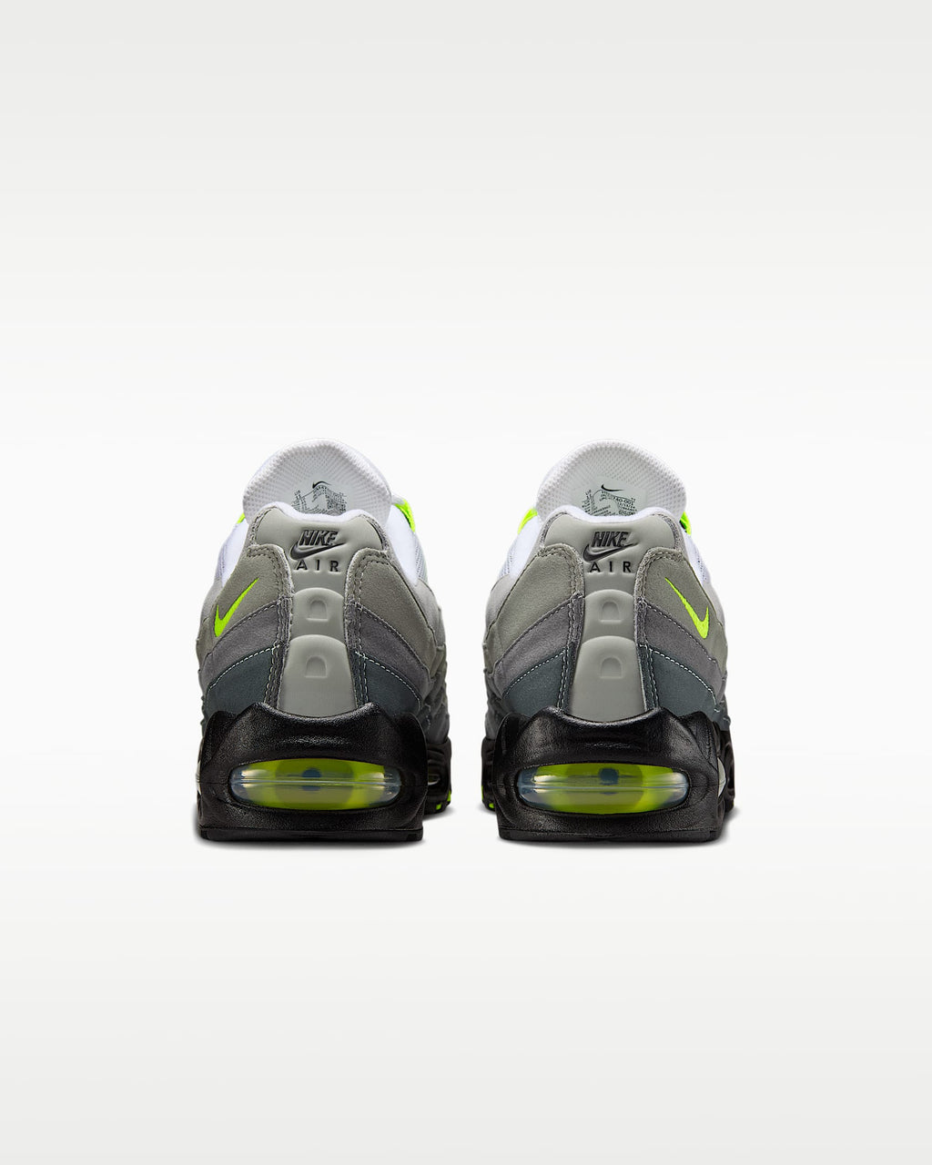 Nike Air Max 95 – Grey / Volt Mesh Athletic Sneakers