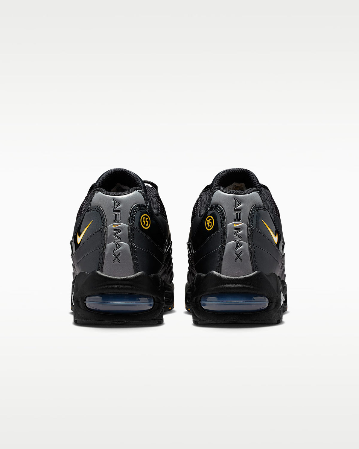 Nike Air Max 95 – Black / Gold Mesh Athletic Sneakers