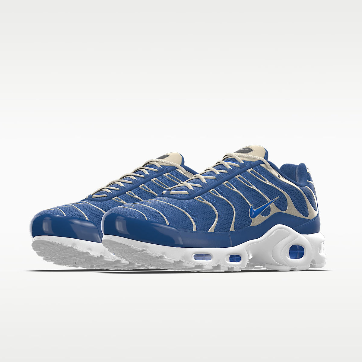 Nike Air Max Plus TN Women's & Men's Sneakers - Royal Blue / Metallic Gold / White