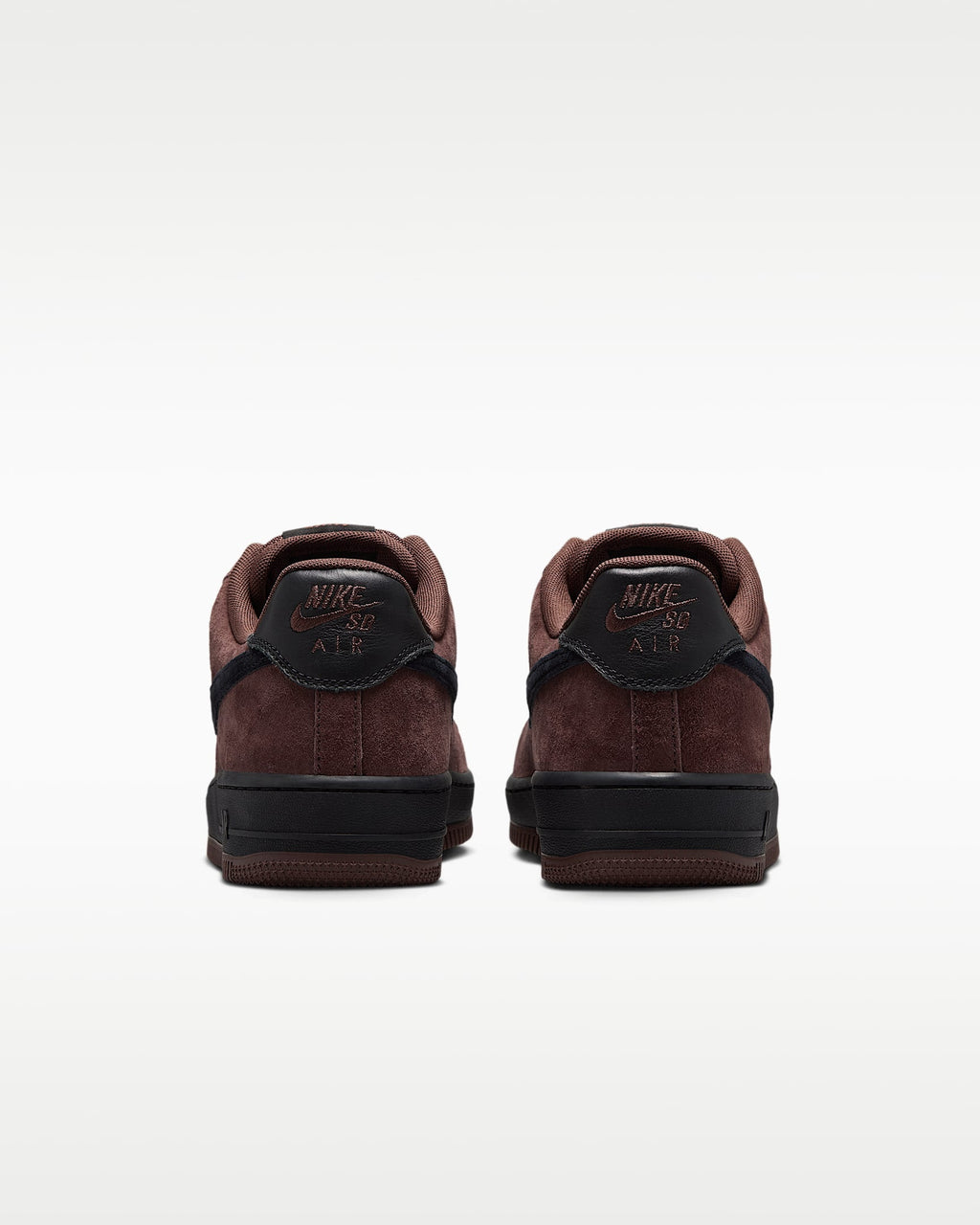 Nike Air Force 1 '07 Burgundy Suede Black Swoosh Sneakers mens low top shoes
