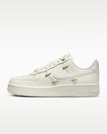 Nike Air Force 1 '07 Sail Gold Mini Swoosh Charms Sneakers mens low top shoes