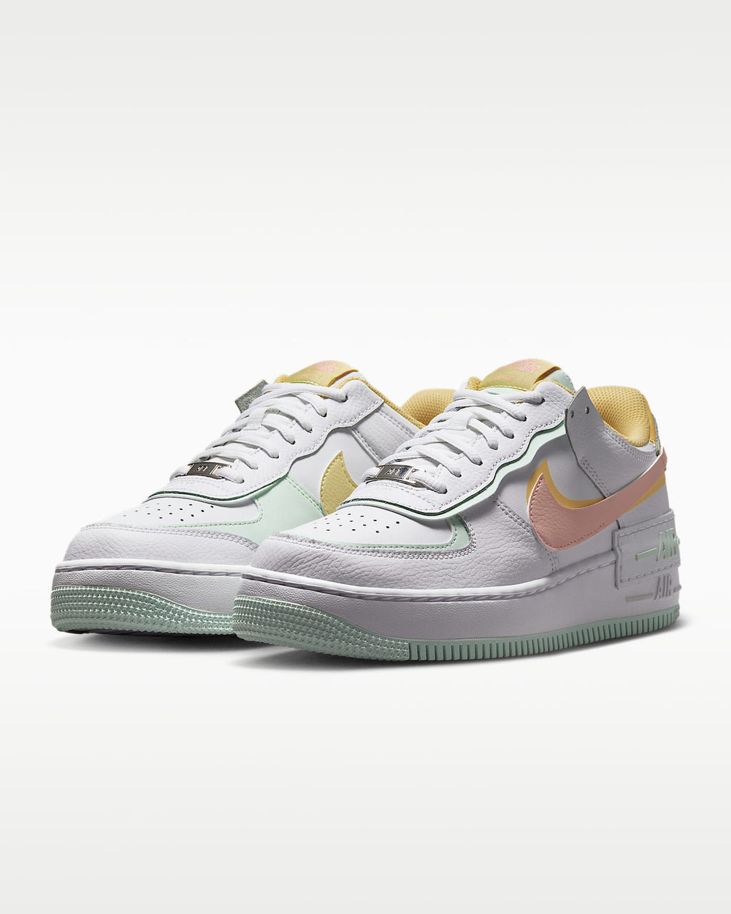 Nike Air Force 1 Shadow White Pastel Pink Yellow Mint Green Sneakers  mens low top shoes