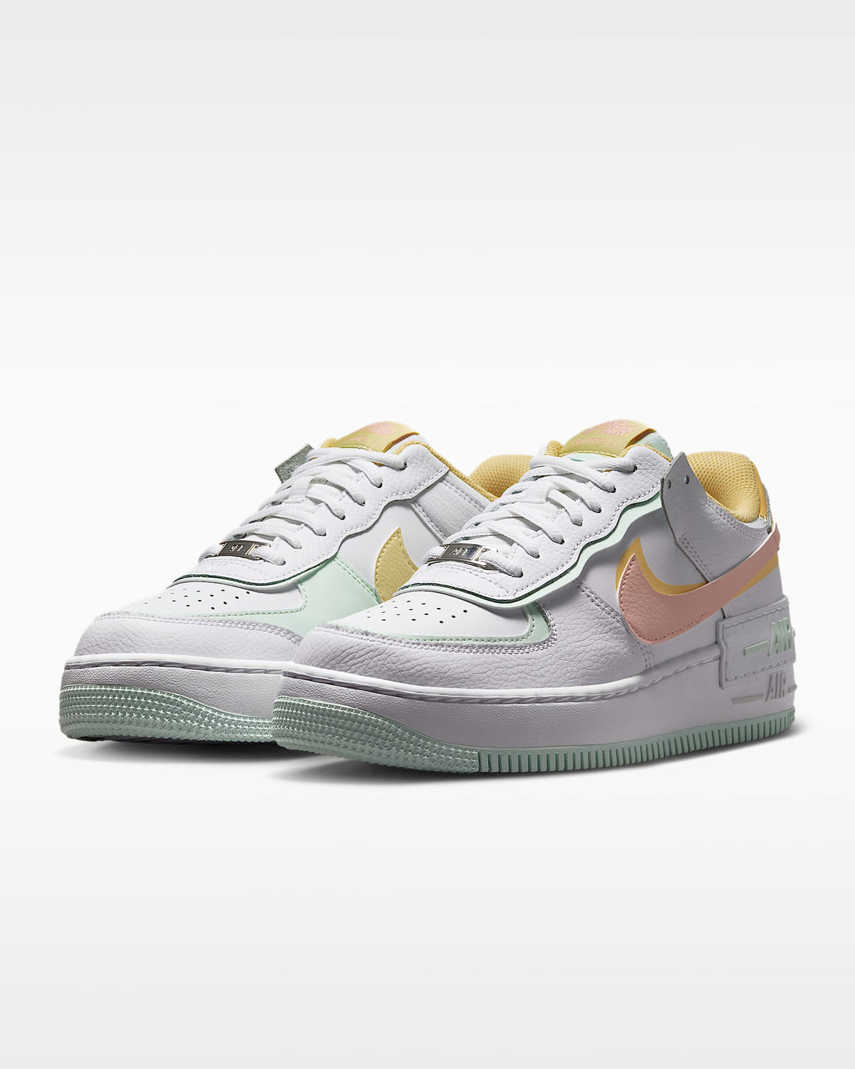 Nike Air Force 1 Shadow White Pastel Pink Yellow Mint Green Sneakers  mens low top shoes