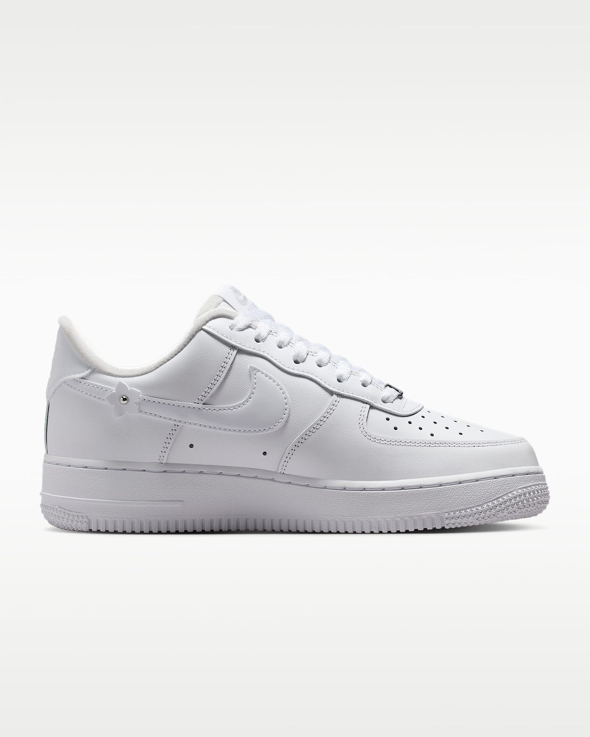 Nike Air Force 1 '07 White 3D Floral Ornament Sneakers mens low top shoes