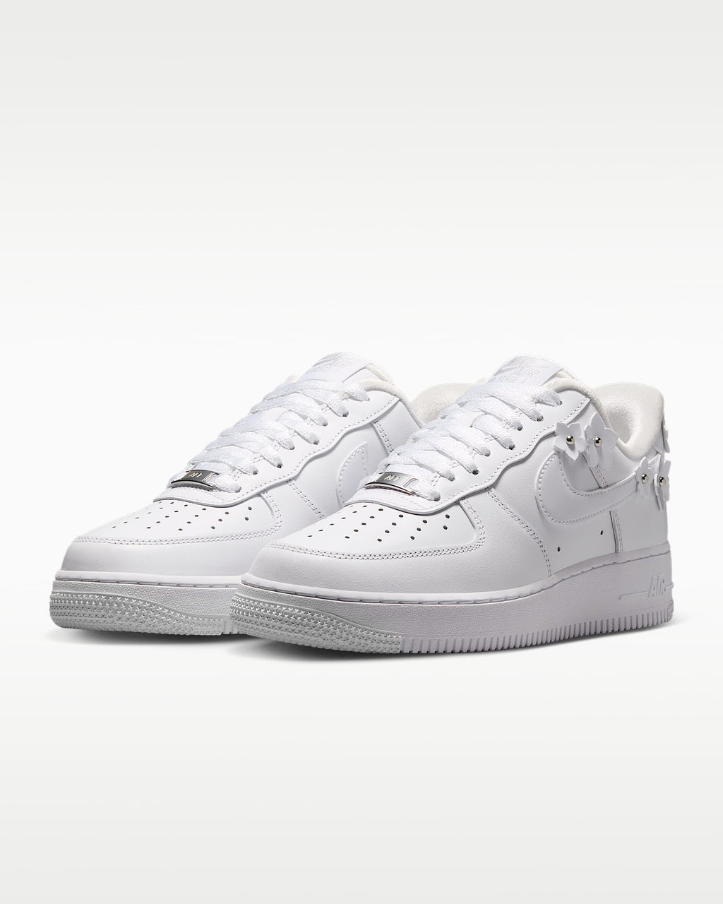 Nike Air Force 1 '07 White 3D Floral Ornament Sneakers mens low top shoes