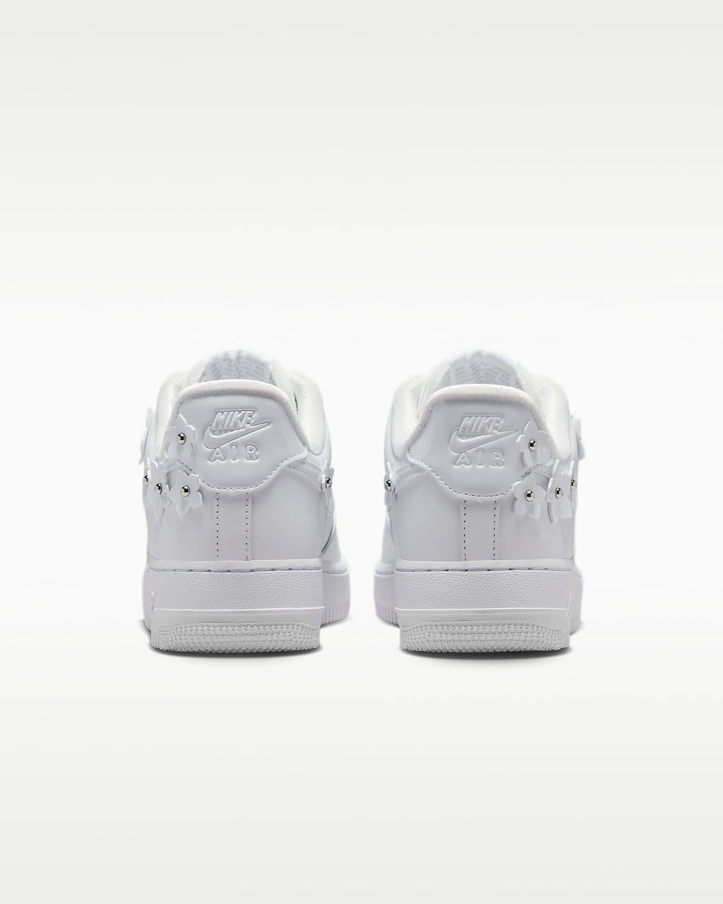 Nike Air Force 1 '07 White 3D Floral Ornament Sneakers mens low top shoes