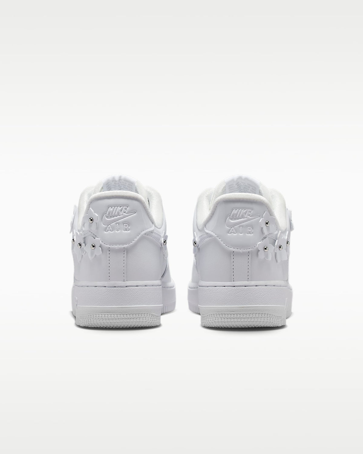 Nike Air Force 1 '07 White 3D Floral Ornament Sneakers mens low top shoes