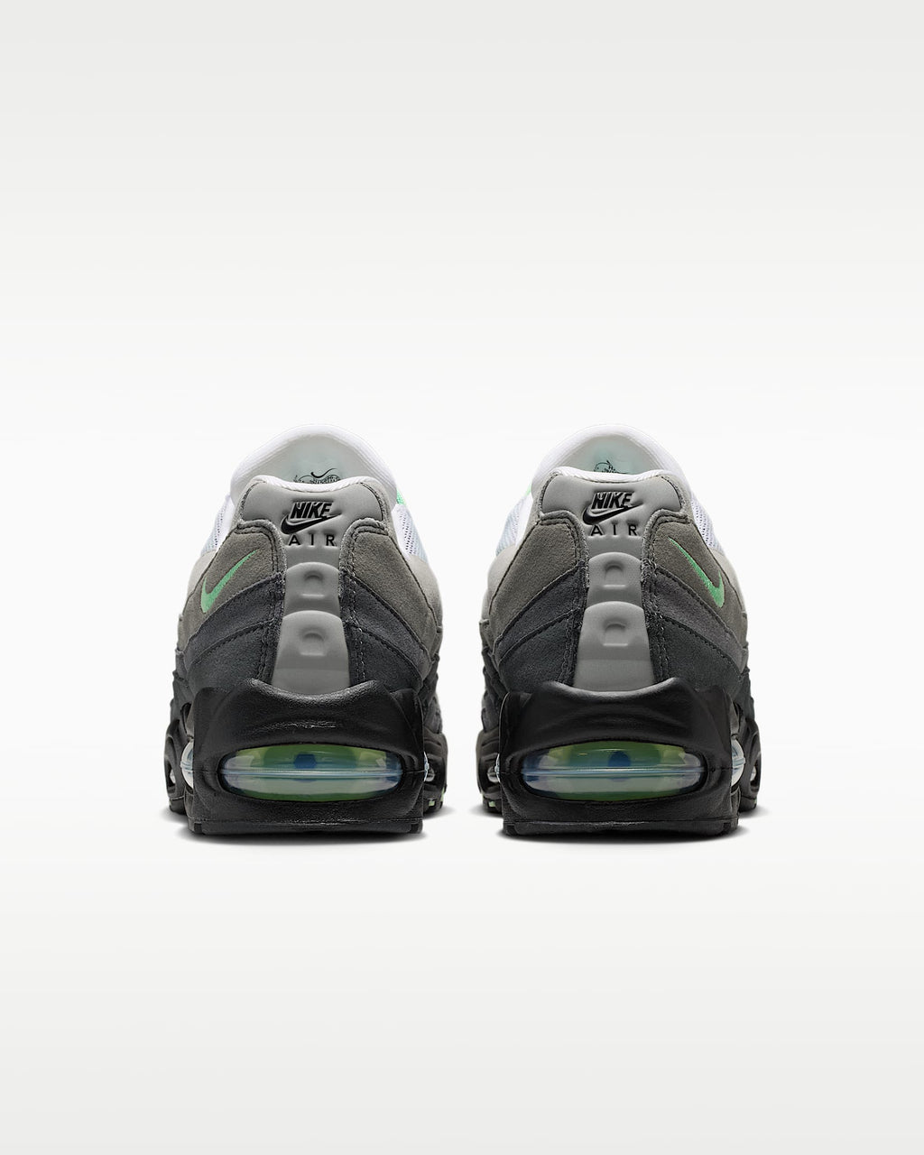 Nike Air Max 95 – Grey / Mint Green Mesh Athletic Sneakers (Women’s)