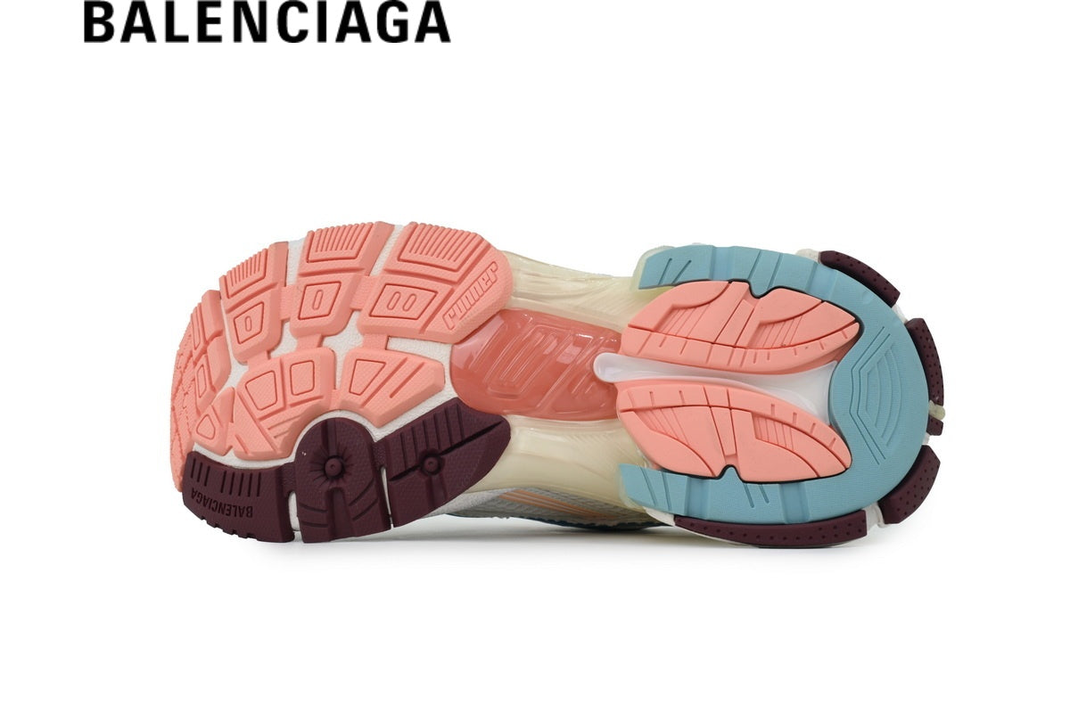 Balenciaga Runner men's shoes  women sneakers White Multi
