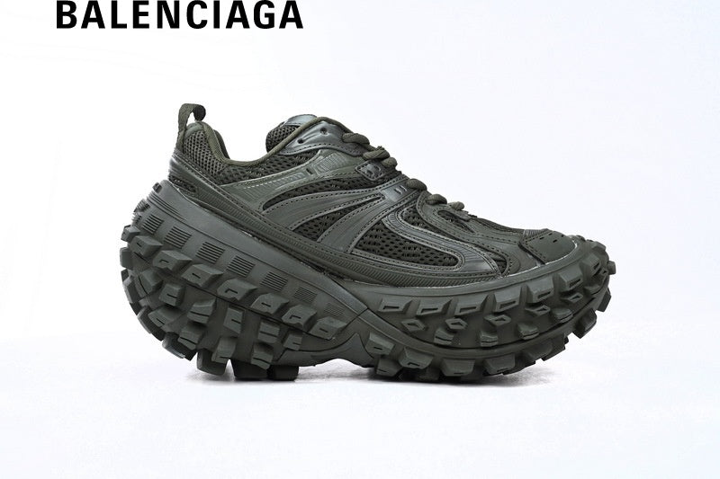 Balenciaga Defender men's shoes  women sneakers in Dark Green