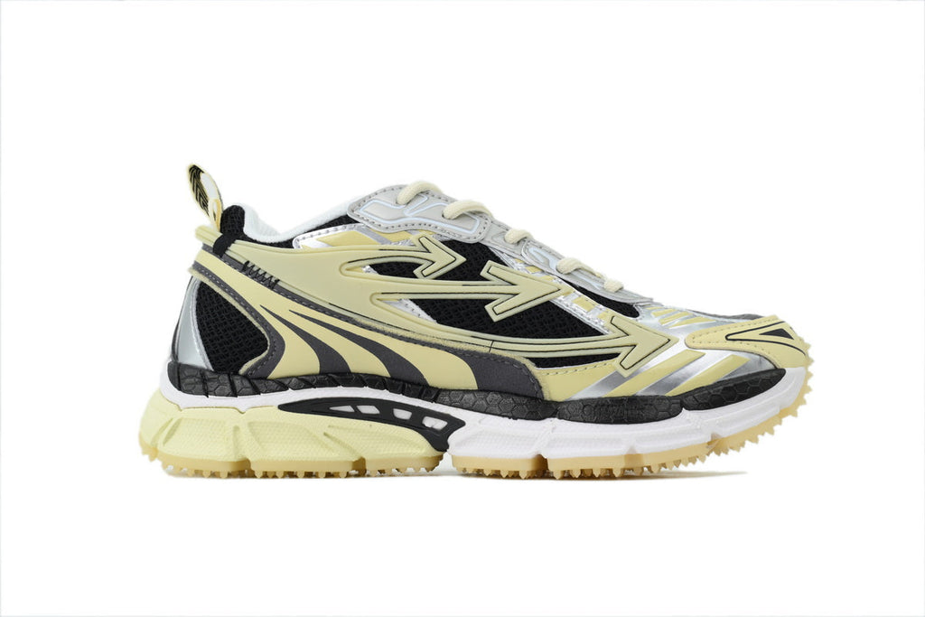 Off-White Be Right Back Women's Men's Black, Cream & Silver Chunky Sneakers