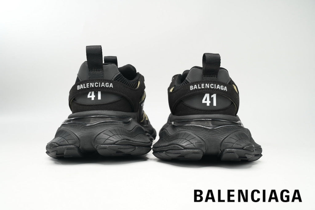 Balenciaga Runner men's shoes  women sneakers – All Black