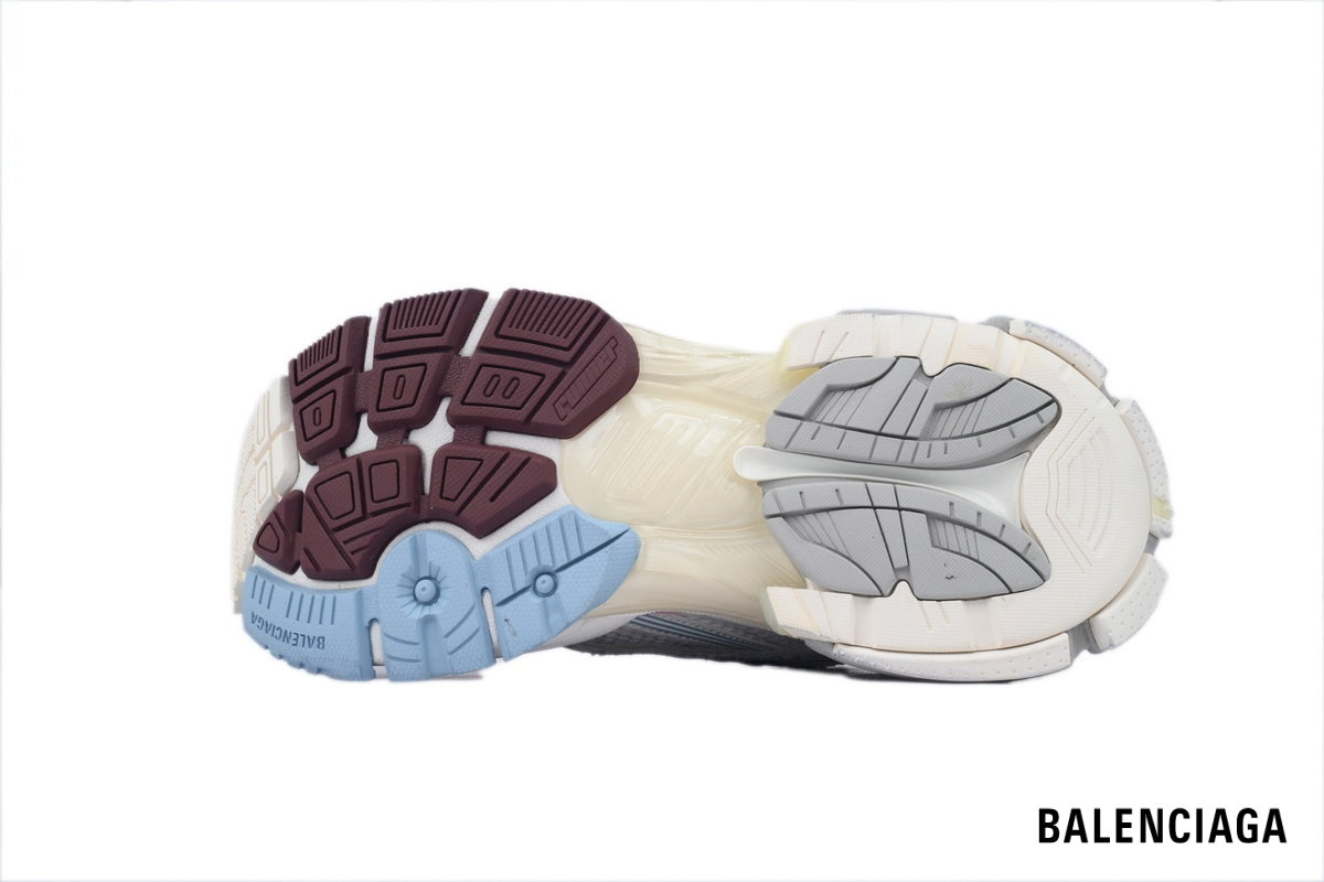 Balenciaga Runner men's shoes  women sneakers – White, Light Blue & Pink