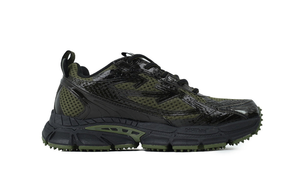 Off-White Be Right Back Women's Men's Black & Dark Olive Chunky Sneakers