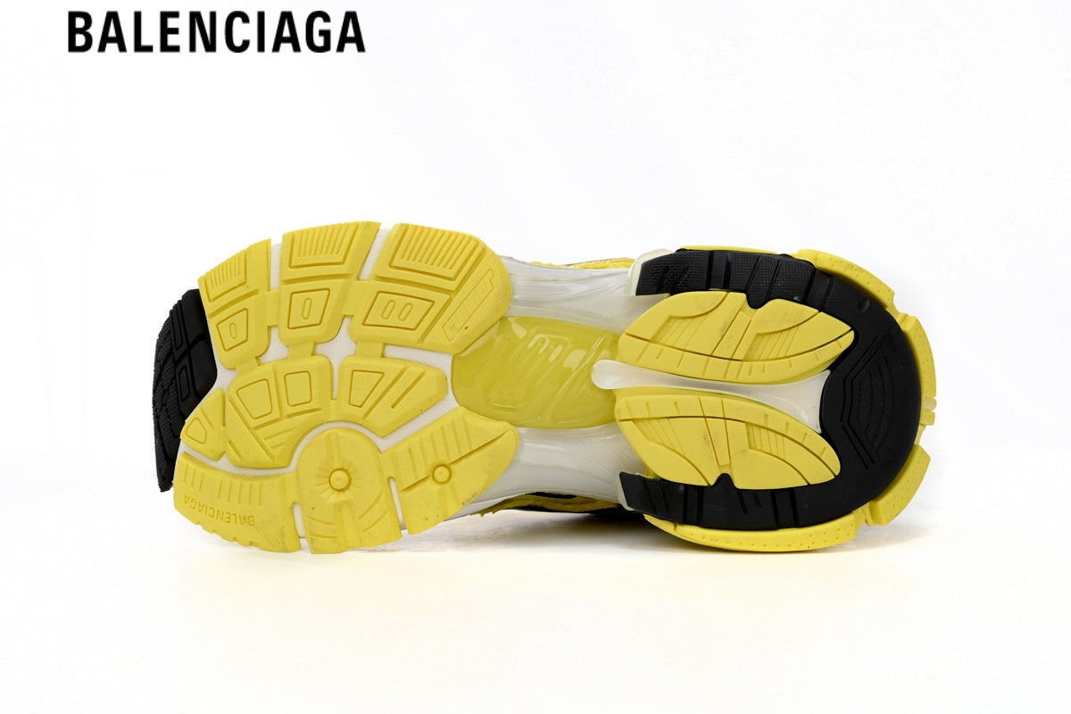 Balenciaga Runner Sneaker — Yellow Mesh & Black Synthetic Overlays