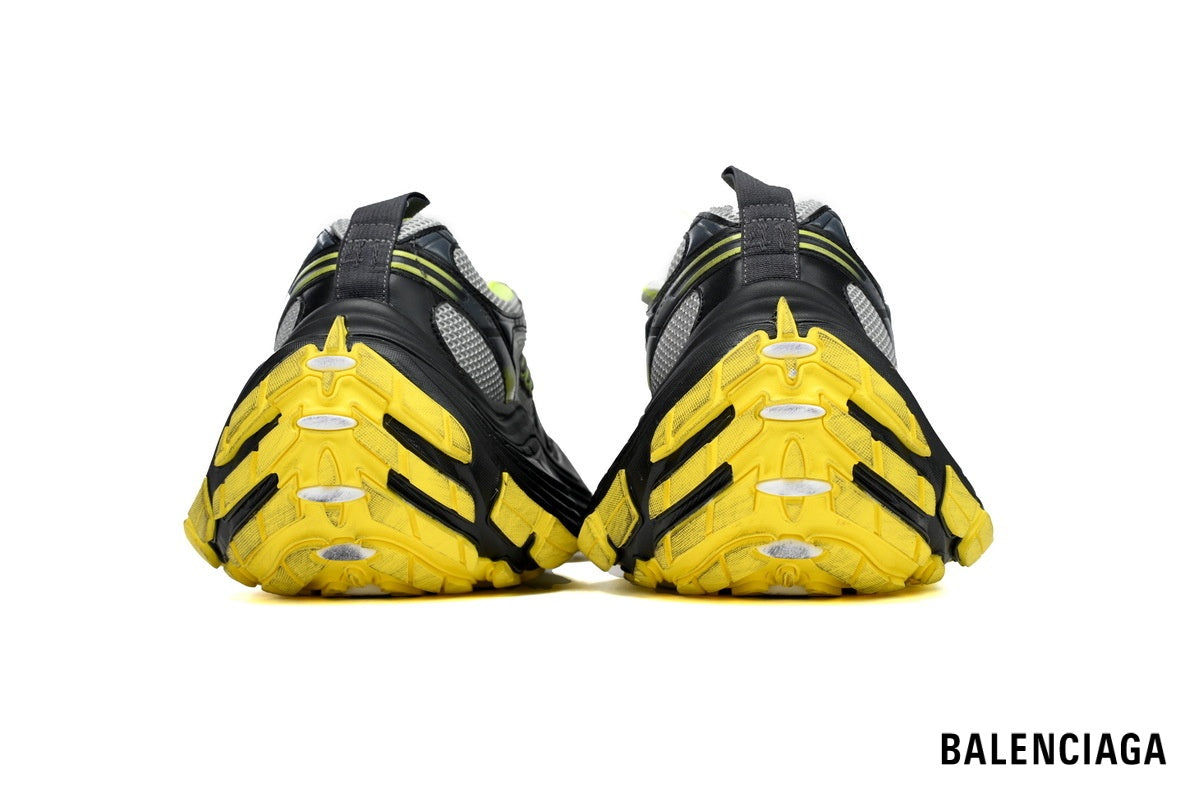 Balenciaga 10XL men's shoes  women sneakers – Black, Grey & Yellow