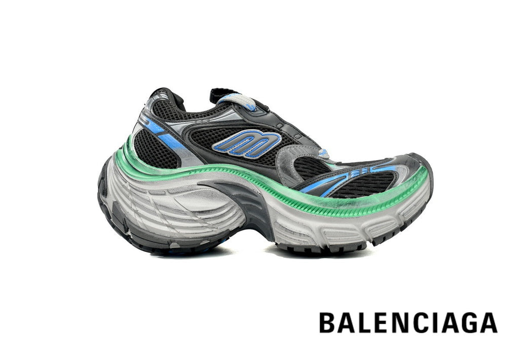 Balenciaga Runner men's shoes  women sneakers – Black, Blue & Green