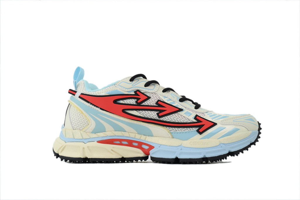 Off-White Be Right Back Women's Men's Cream, Pale Blue & Red Chunky Sneakers
