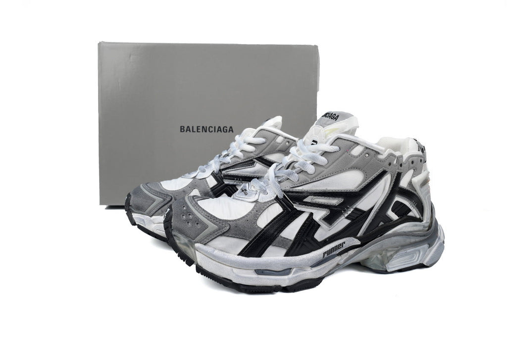 Balenciaga men's shoes Track Runner Sneaker – Distressed Low-Top  balenciaga runners grey