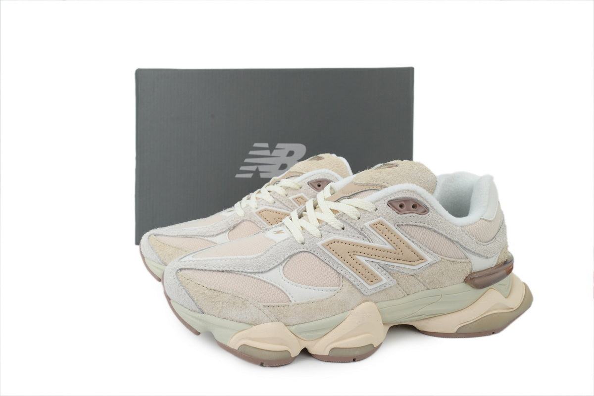 New Balance 9060 Women's & Men's Ivory & Beige Chunky Retro Sneakers