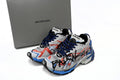 Balenciaga men's shoes Track Runner Sneaker – Distressed Low-Top  balenciaga runners  Red, white, and blue