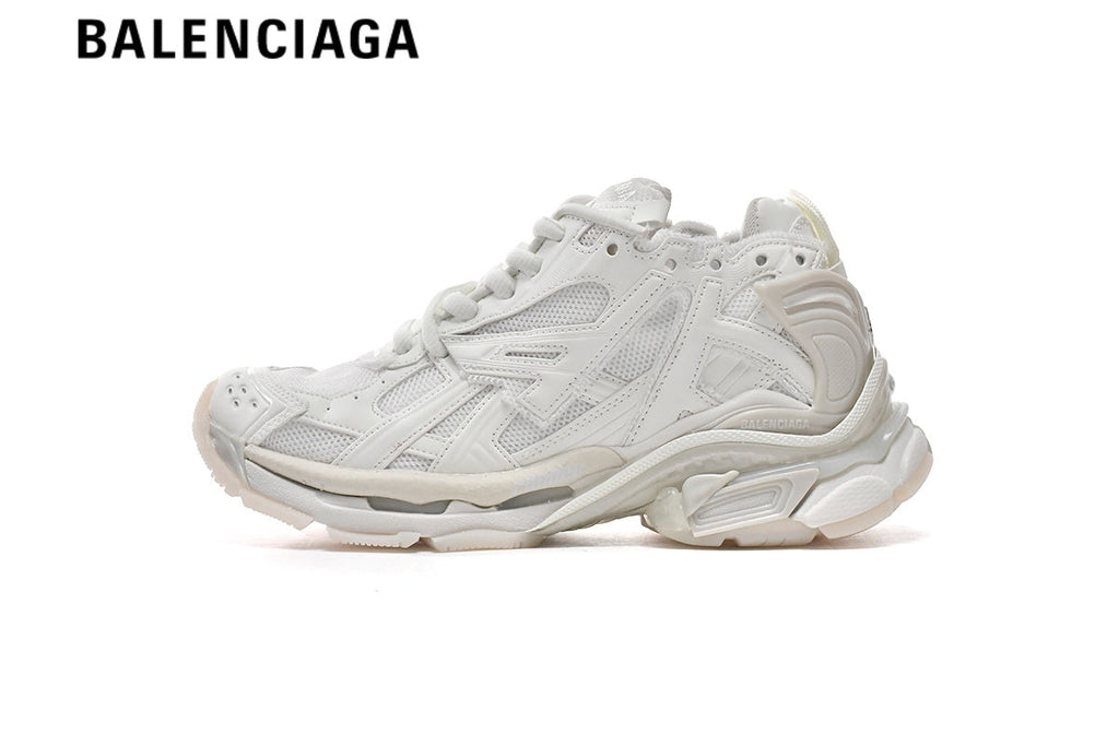 Balenciaga Runner men's shoes  women sneakersWhite