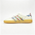 adidas samba  women's shoes  men's samba sneakers adidas samba Off-White Floral Print / Gum