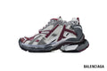 Balenciaga Runner men's shoes  women sneakers– White & Burgundy