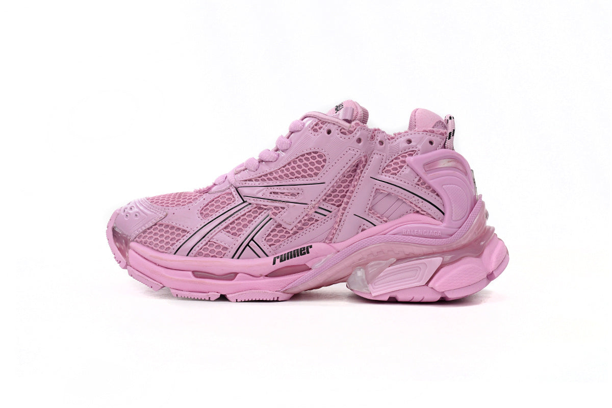 Balenciaga  men's shoes Track  Runner Sneaker – Distressed Low-Top balenciaga runners pink