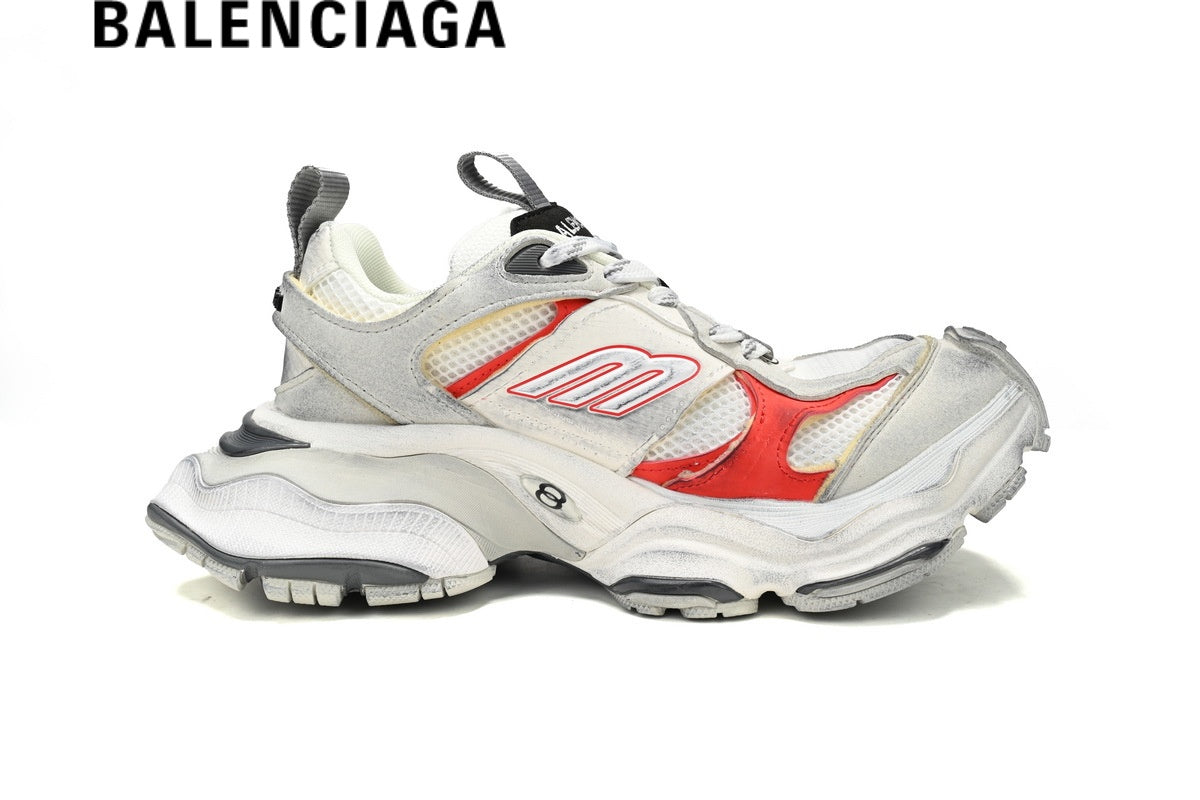 Balenciaga Cargo men's shoes  women sneakers White Red