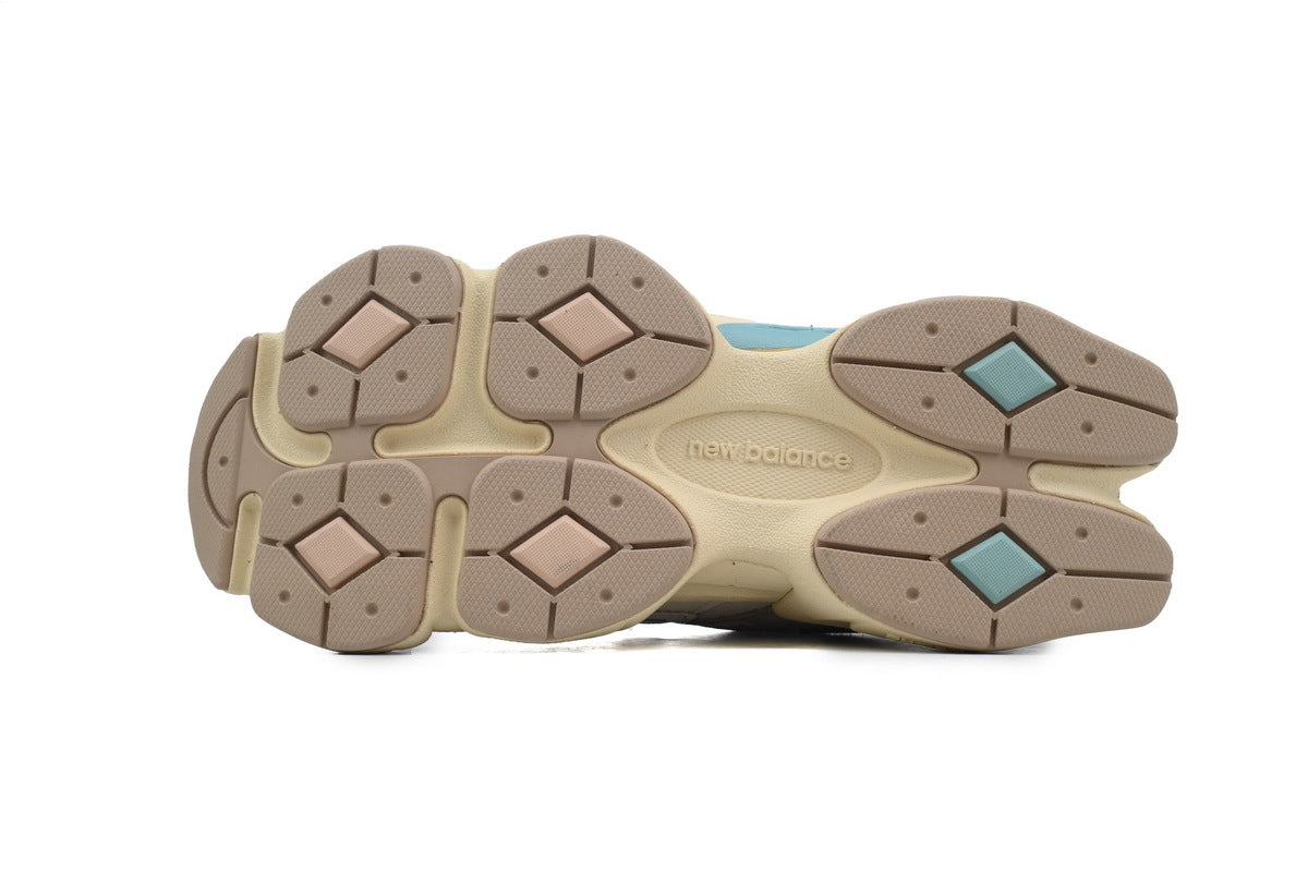 New Balance 9060 Women's & Men's Chunky Retro Sneakers - Beige & Teal