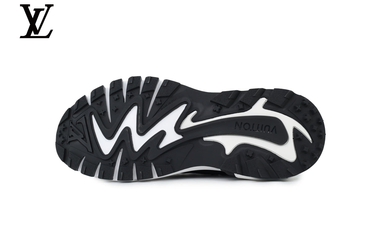 Louis Vuitton shoes for man  women Run Away Black White Sneaker