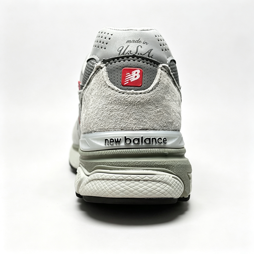 New Balance 990v3 Light Grey Olive Women's & Men's Retro Sneakers