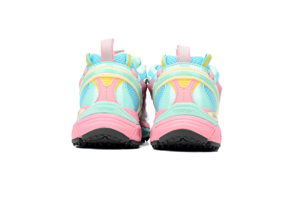 Off-White Be Right Back Women's Men's Shoes | Pink & Aqua Mesh Retro Sneakers