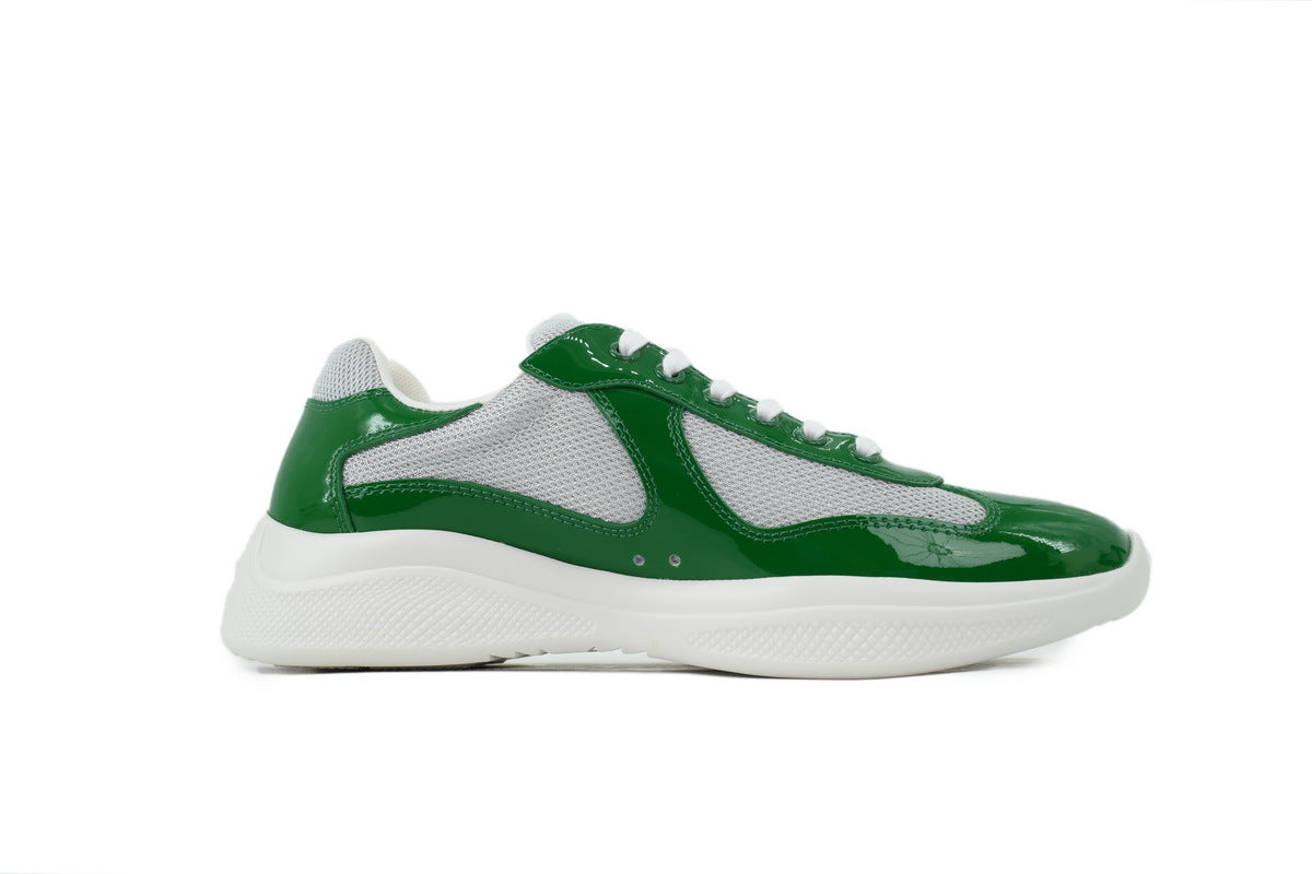 Prada America's Cup Sneakers slip ons womens  prada designer mens shoes  Grey-green
