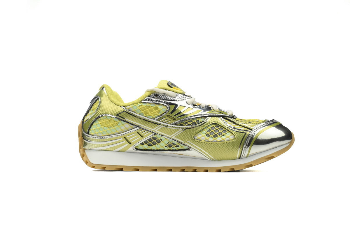 Bottega Veneta dolce manolo blahnik  shoes Orbit Sneakers Silvery-yellow