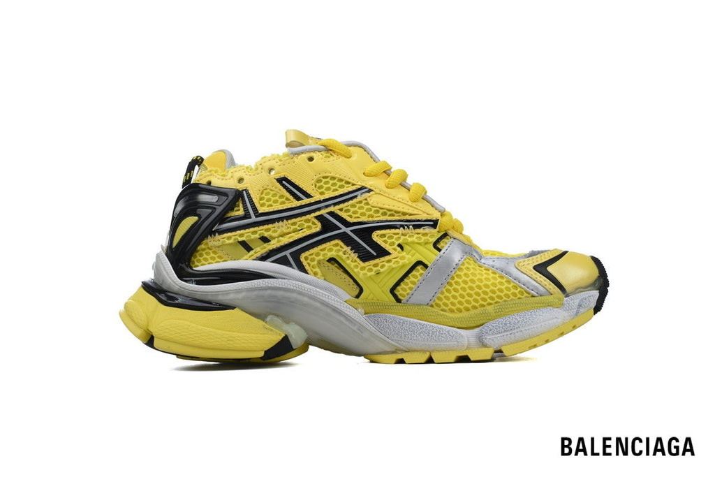 Balenciaga Runner men's shoes  women sneakers – Yellow & Black
